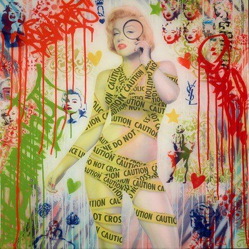 Marilyn Monroe III by Srinjoy - Mixed Media
